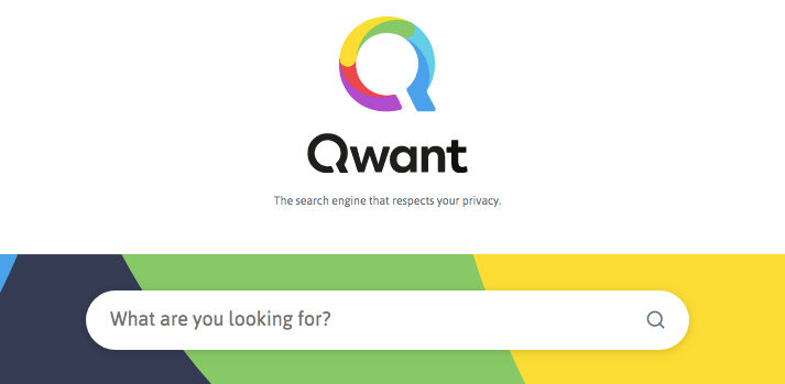 Qwant home page