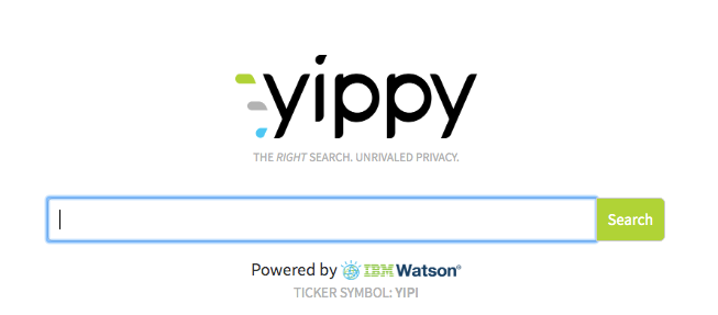 yippy home page