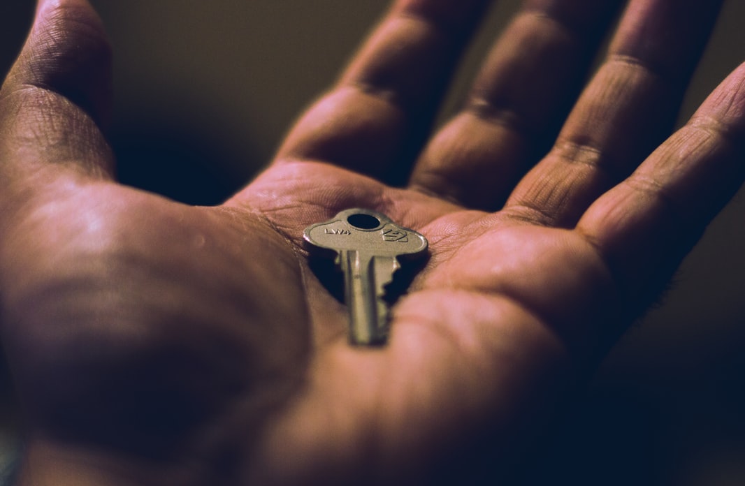Key in a hand