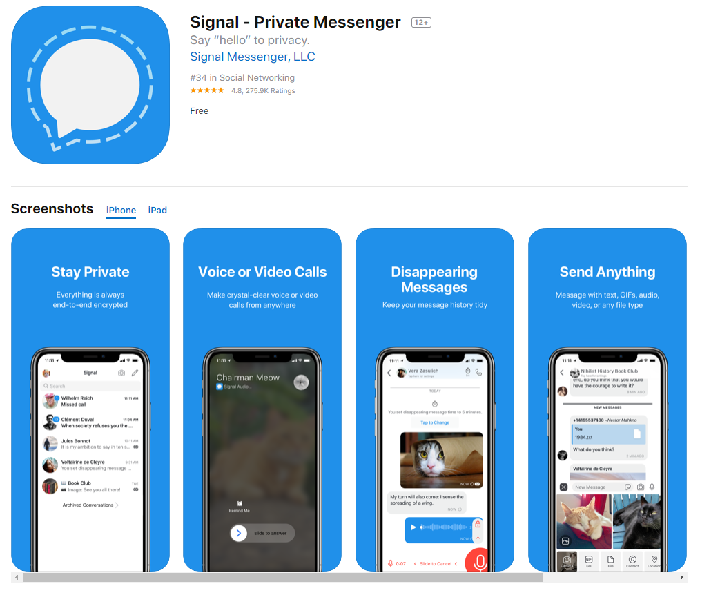 Signal app 