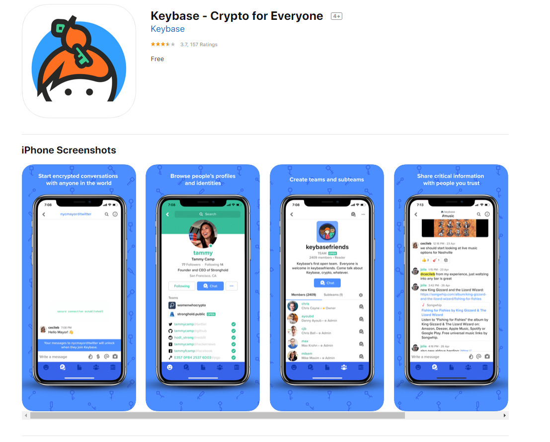 Keybase app